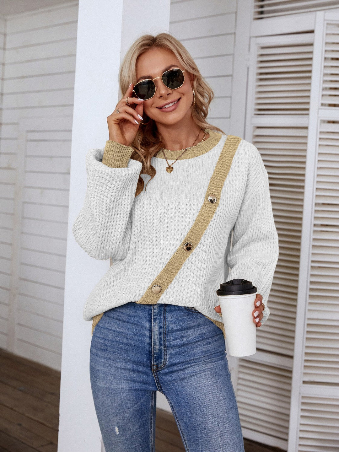 Stilla | Knap Rund Hals Sweater