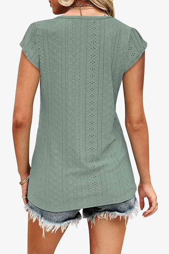 Stilla | Kontrast V-hals T-shirt
