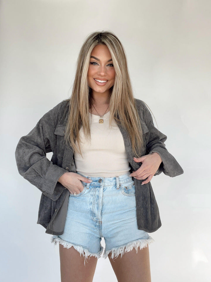 Stilla | Snøre Peplum Top