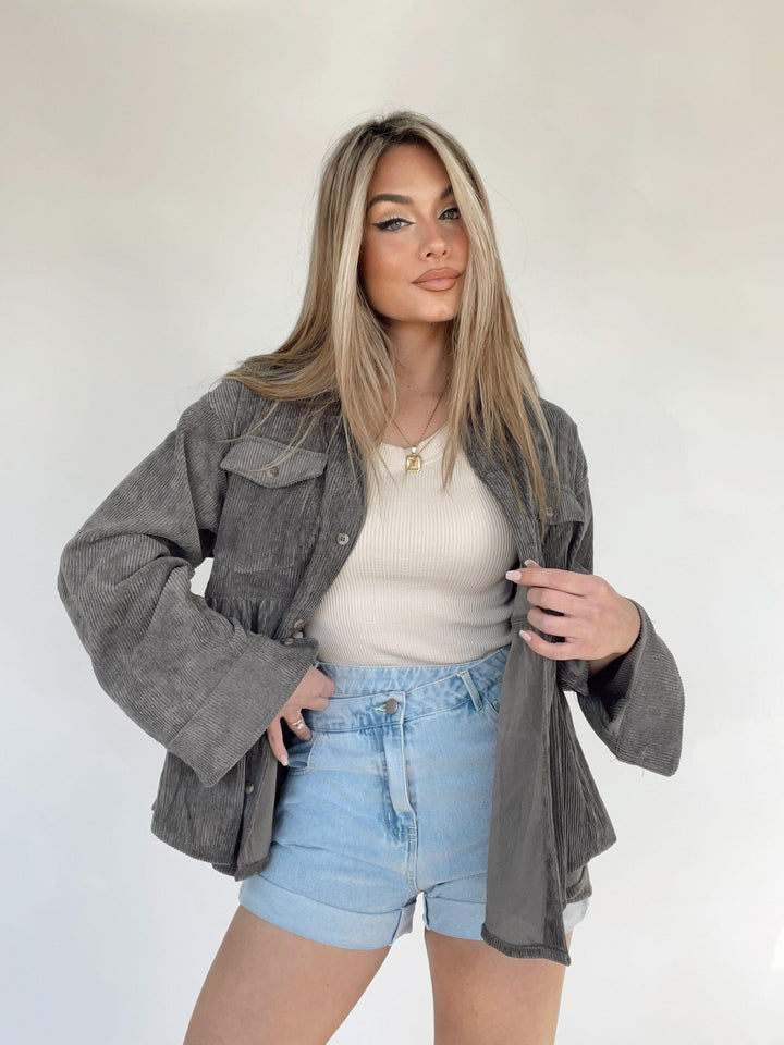 Stilla | Snøre Peplum Top