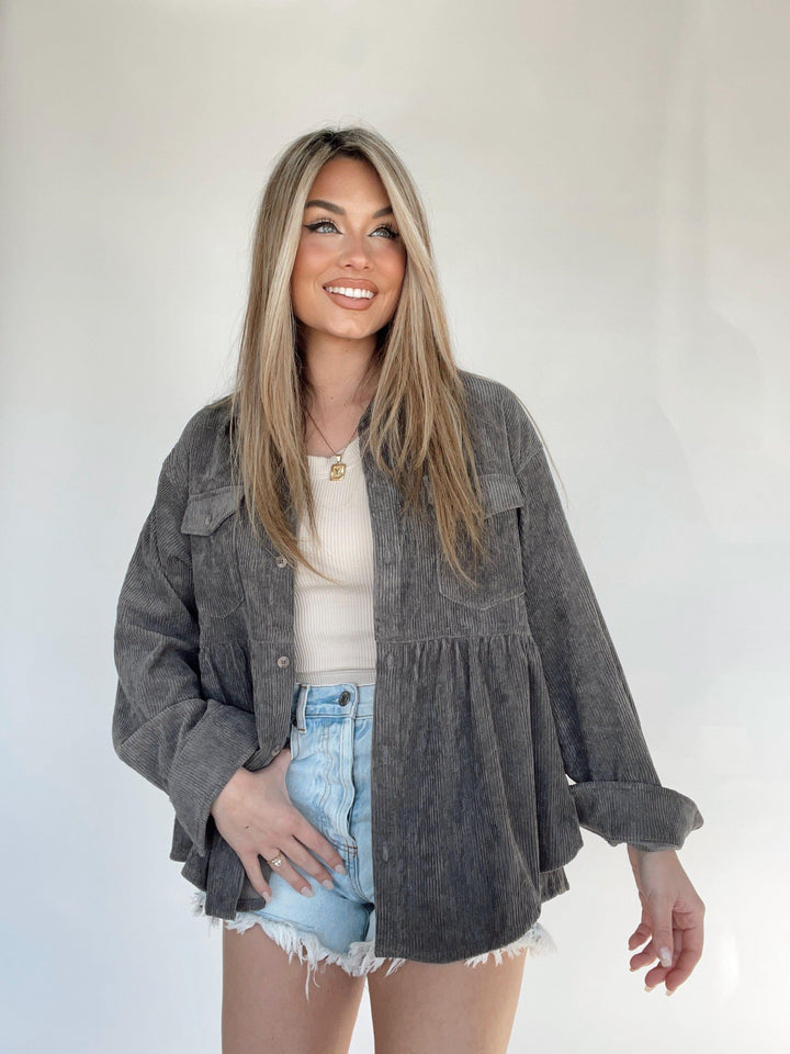Stilla | Snøre Peplum Top