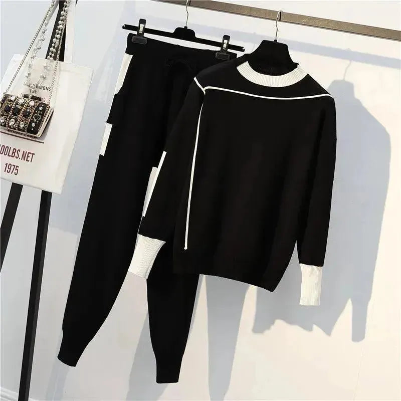 Stilla | Dame Fritid Stribet To Delt Pullover Sæt