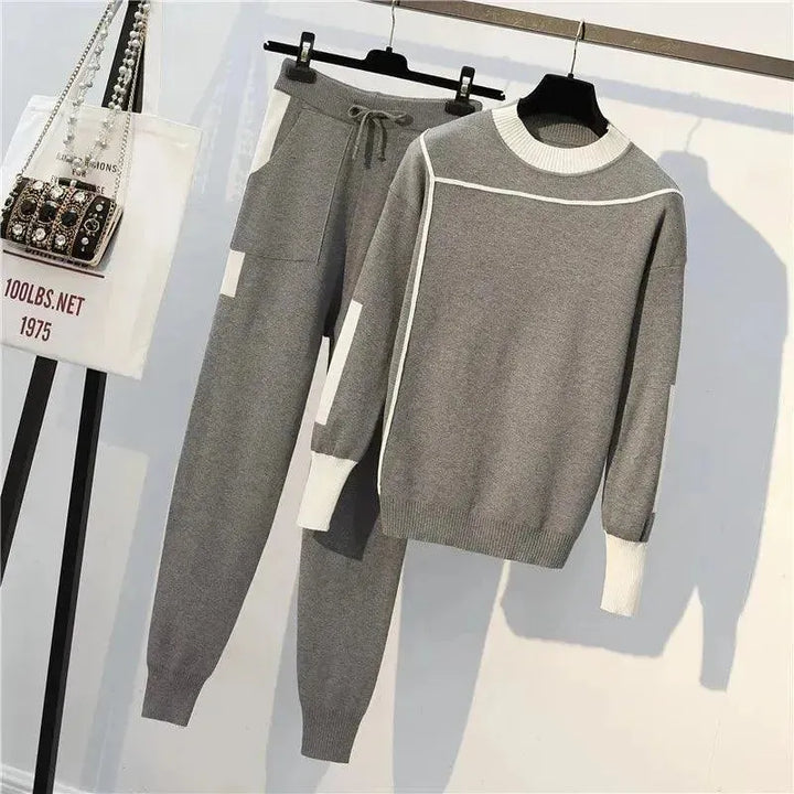 Stilla | Dame Fritid Stribet To Delt Pullover Sæt
