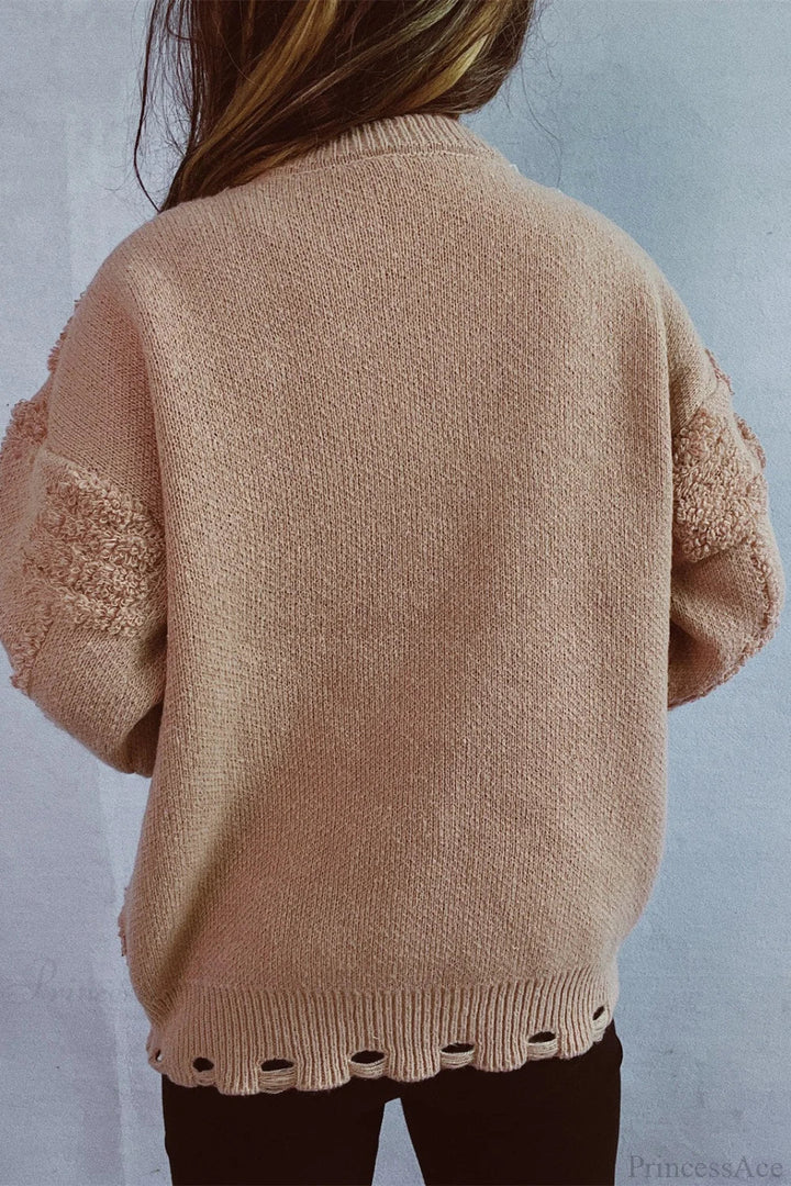 Stilla | Jul 3D Træ Perle Solid Flocked Pullover