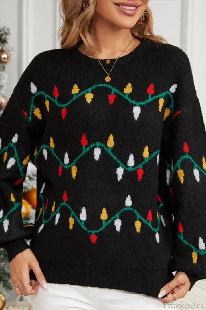 Stilla | Julelys Sød løs pullover Strikpullover