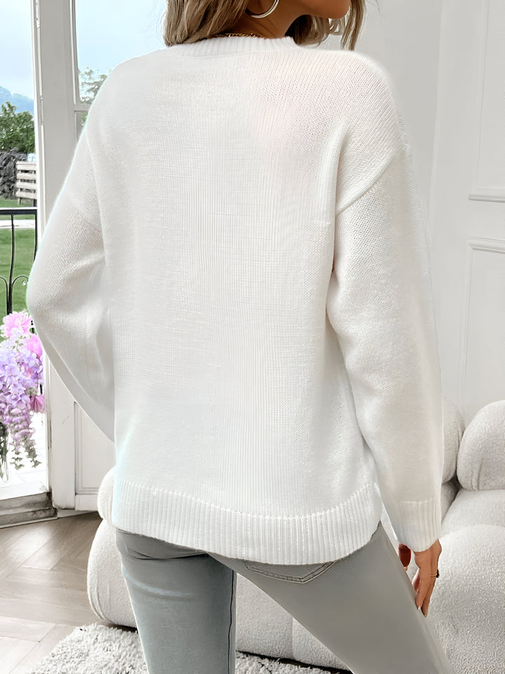 Stilla | Amerikansk Flag Rundhalset Pullover