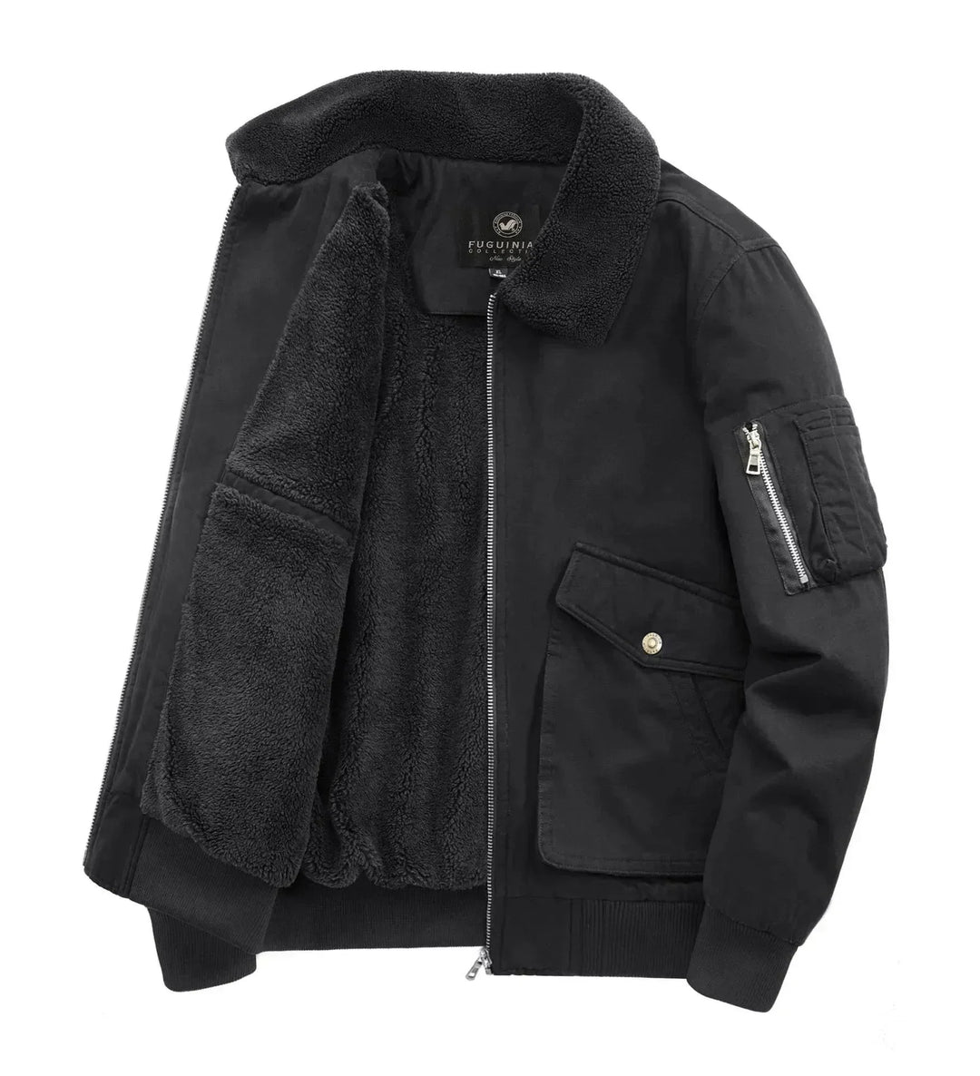 Stilla | Klassisk Fleece Mænds Vinterjakke