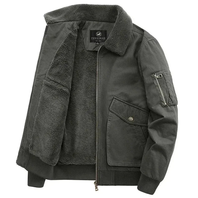 Stilla | Klassisk Fleece Mænds Vinterjakke