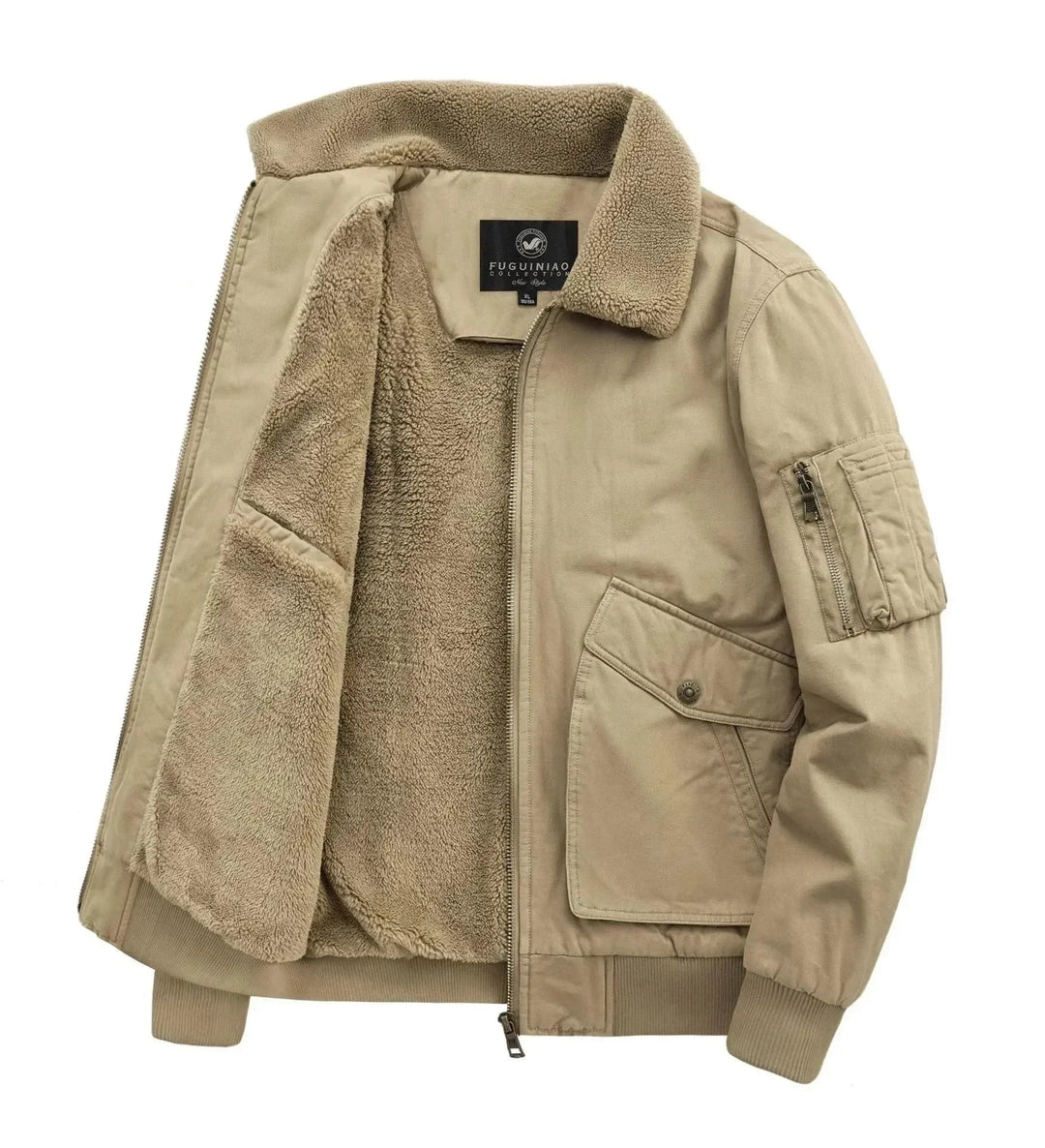Stilla | Klassisk Fleece Mænds Vinterjakke