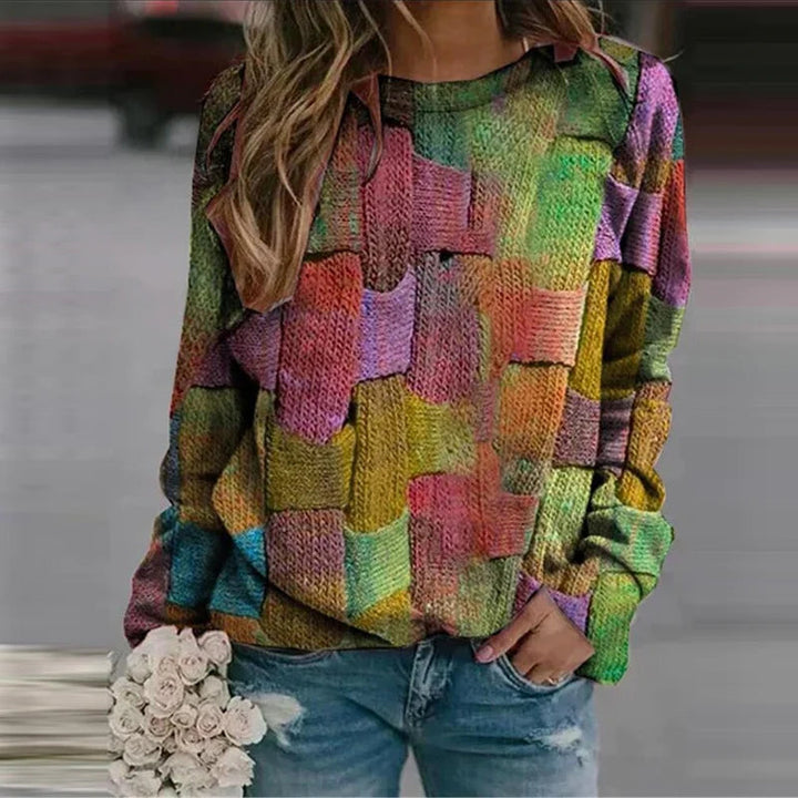 Stilla | Farverig kvinde sweater
