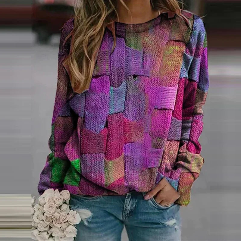 Stilla | Farverig kvinde sweater