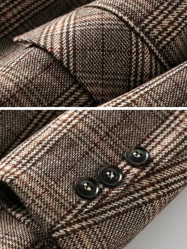 Skovae | Kontor Dame Ternet Blazer Langærmet Casual Jakke