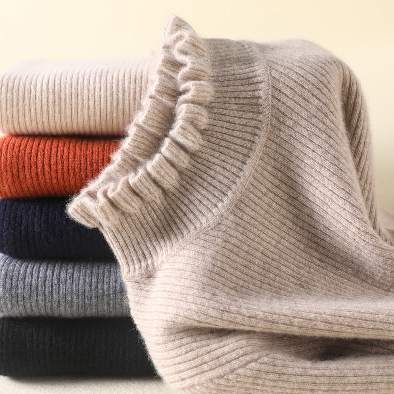 Stilla | Behagelig Cashmere Dame Rullekravepullover