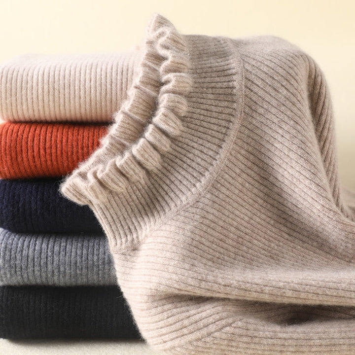 Stilla | Behagelig Cashmere Dame Rullekravepullover