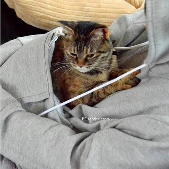 Stilla | Behagelig hoodie med katte lomme