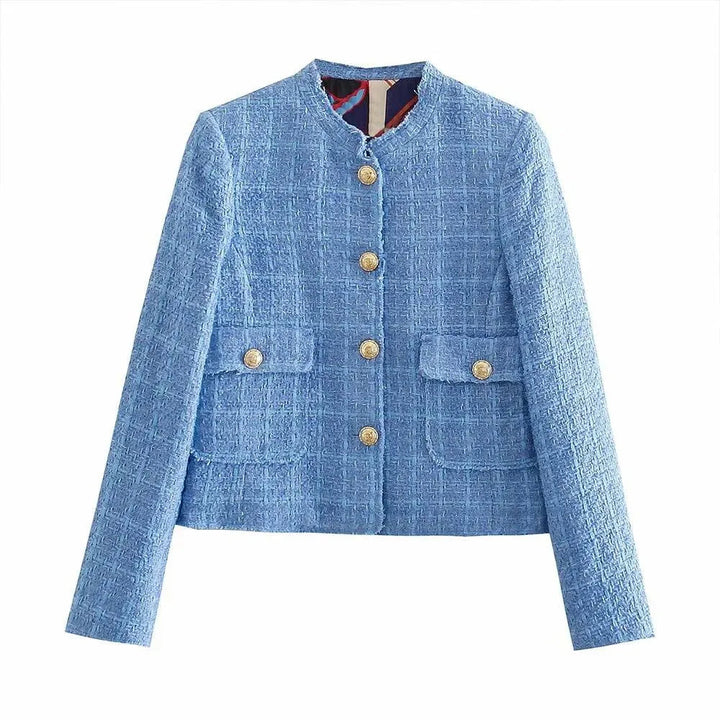 Stilla | Kort Tweed Jakke Blazer til Kvinder