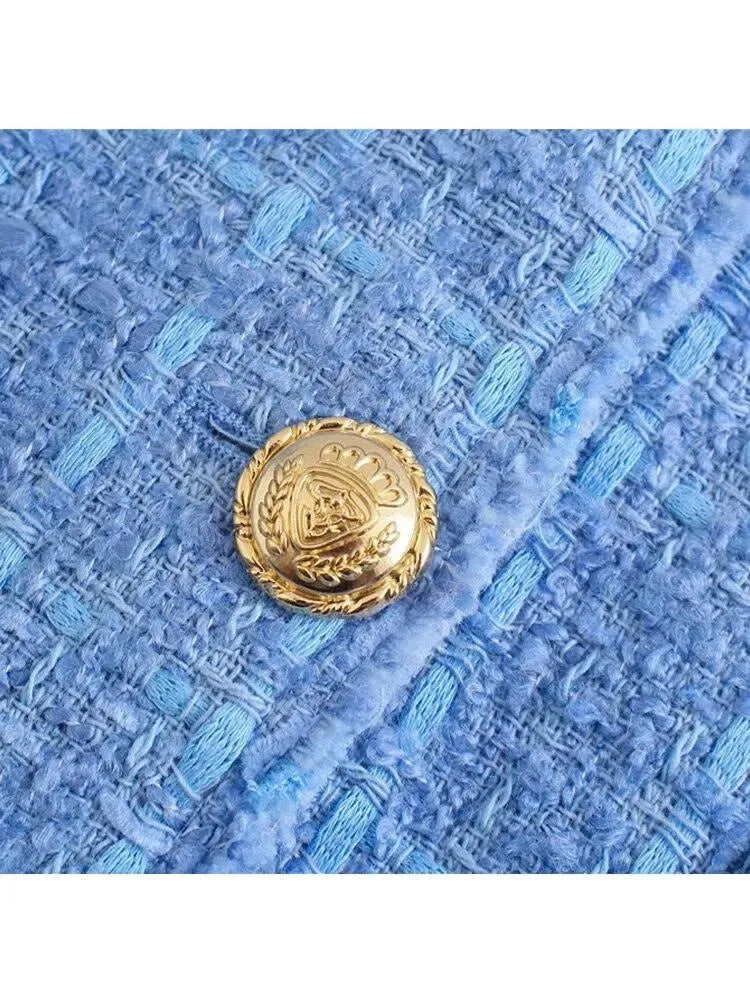 Stilla | Kort Tweed Jakke Blazer til Kvinder