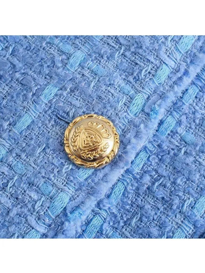 Stilla | Kort Tweed Jakke Blazer til Kvinder