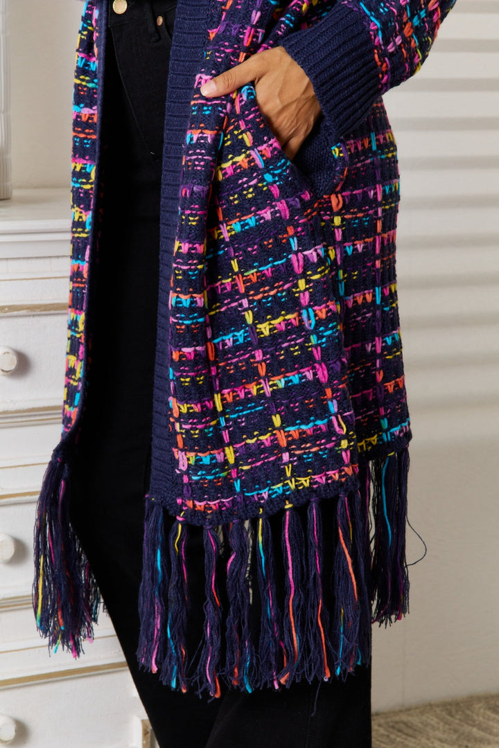 Stilla | Wings Fringe Hem Åben Front Cardigan