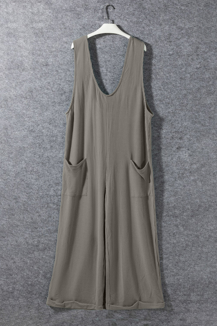 Stilla | V-hals Bred Ben Jumpsuit Med Lommer