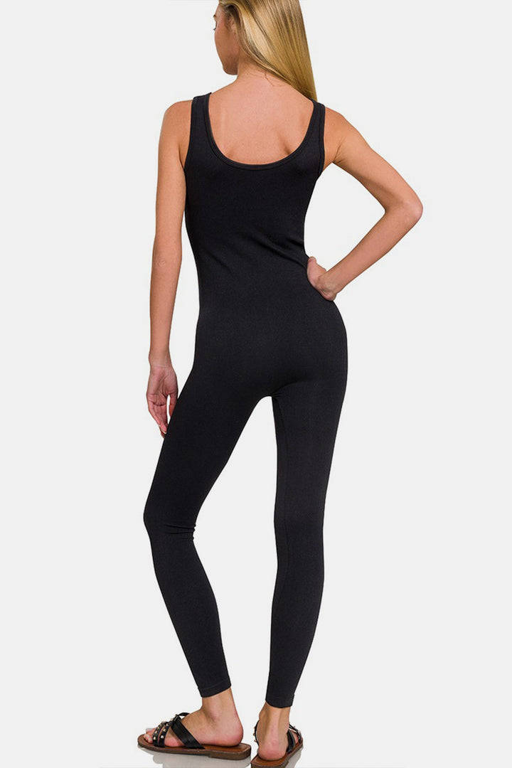 Stilla | Ribbed Bh Polstret Sports Sømløs Jumpsuit