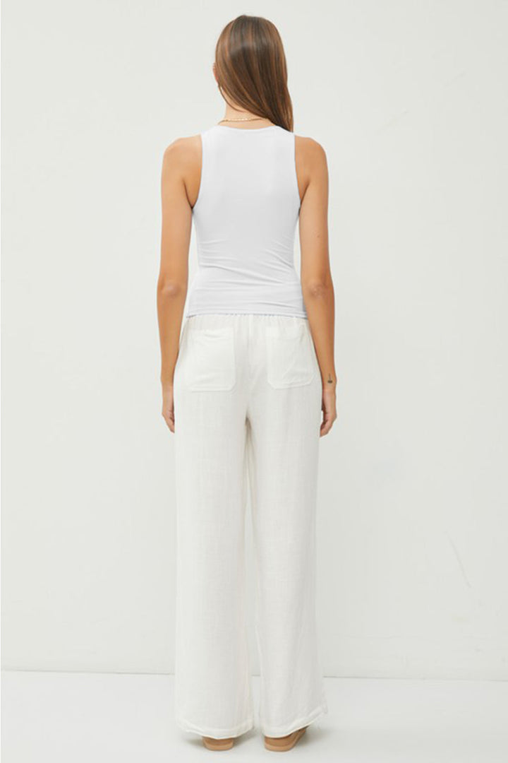 Stilla | Cool Rund Hals Bred Strop Tank