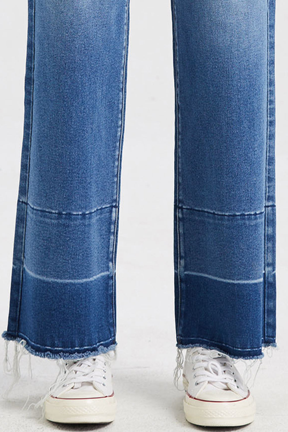 Stilla | Full Size Høj Talje Cat's Whisker Wide Leg Jeans