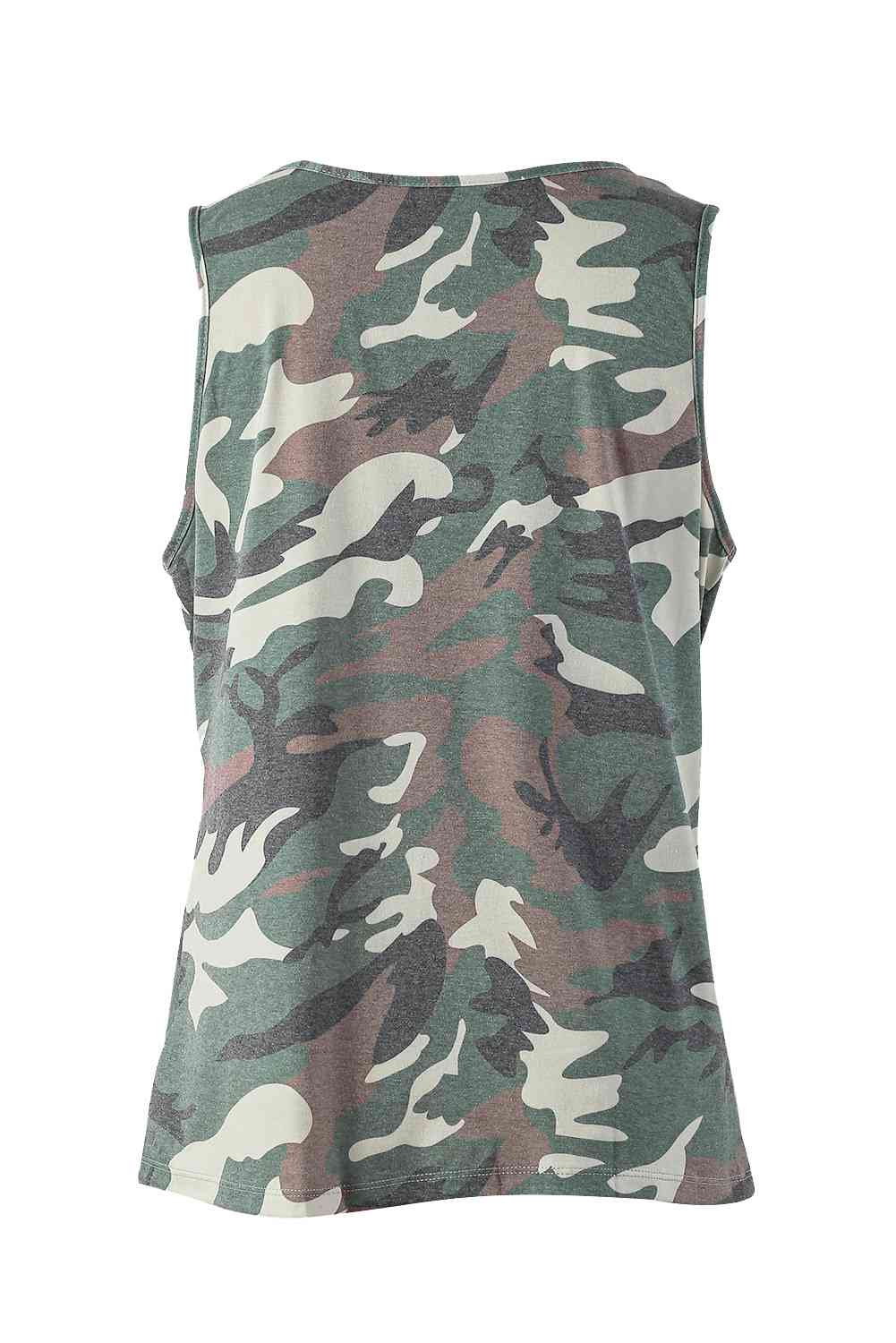 Stilla | Print Udsnit Kant Detalje Tank