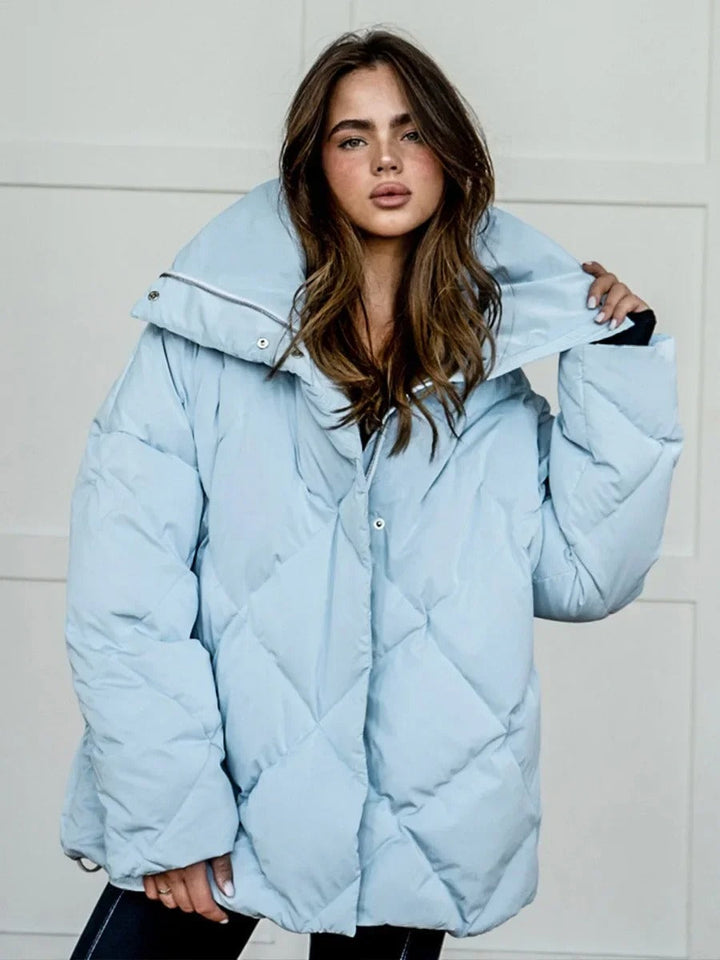 Stilla | Oversized Puffer med Lynlås
