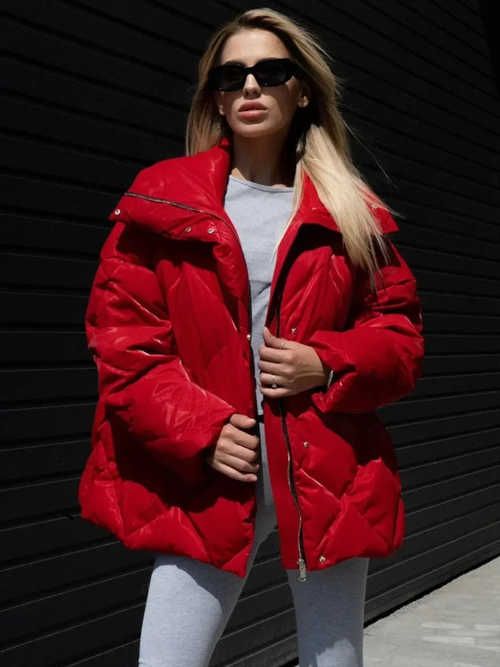 Stilla | Oversized Puffer med Lynlås
