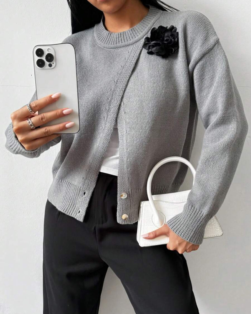Stilla | Sweatshirt med slidskant