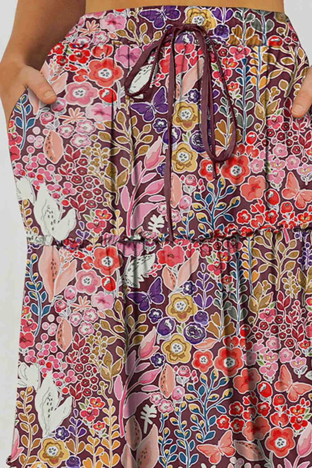 Stilla | Flæse Trim Lagdelt Maxi Nederdel
