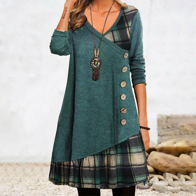 Stilla | Uregelmæssig Patchwork-kjole