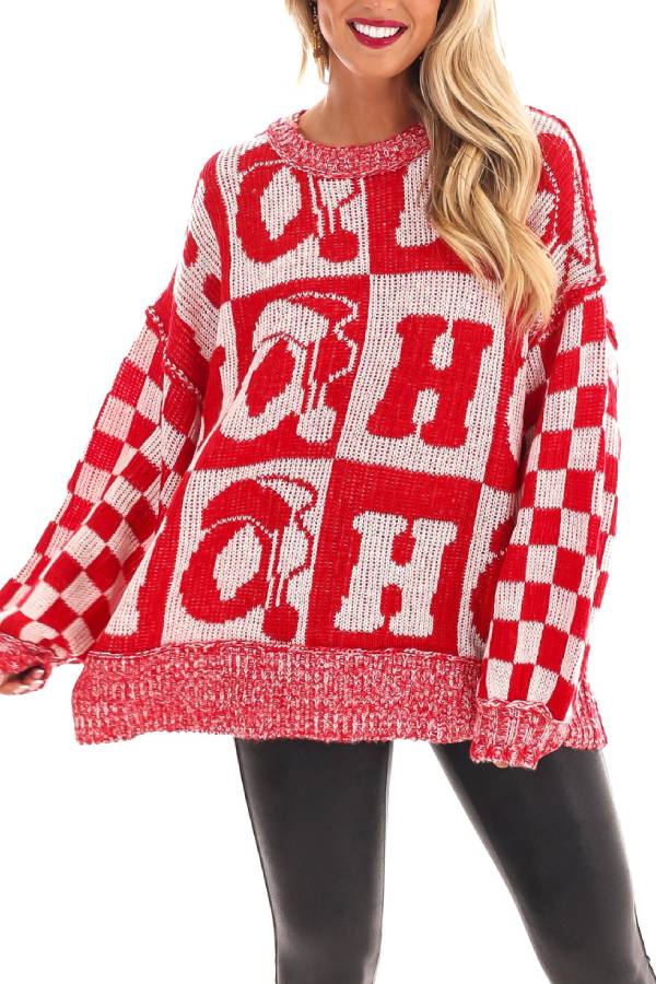 Stilla | Julebreve Rundhals Langærmet Loose Strikket Pullover