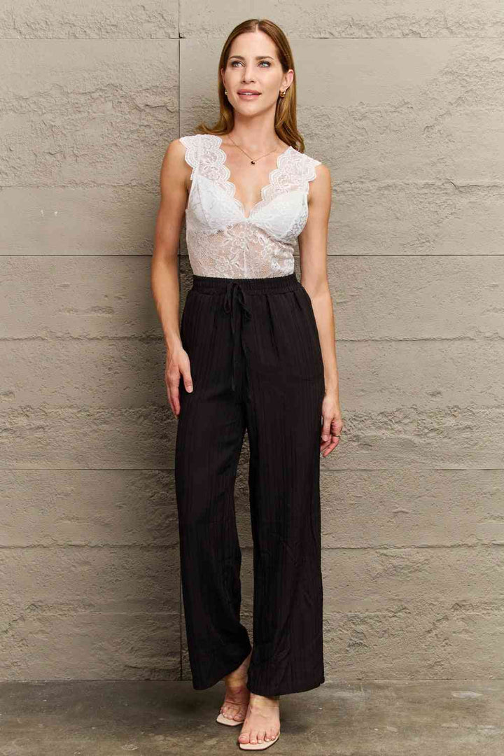 Stilla | Detail Dyk Hals Uden Ærmer Bodystocking