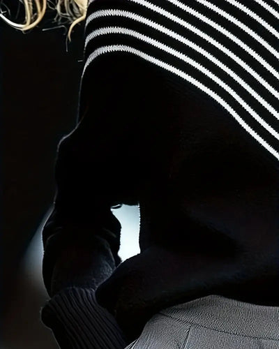 Stilla | Rullekrave Stribet Drop Shoulder