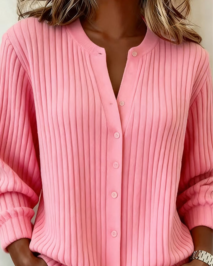 Stilla | Langærmet sweater med rund halsudskæring
