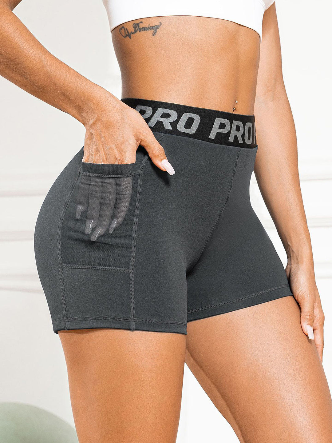 Stilla | Talje Active Shorts med Lommer