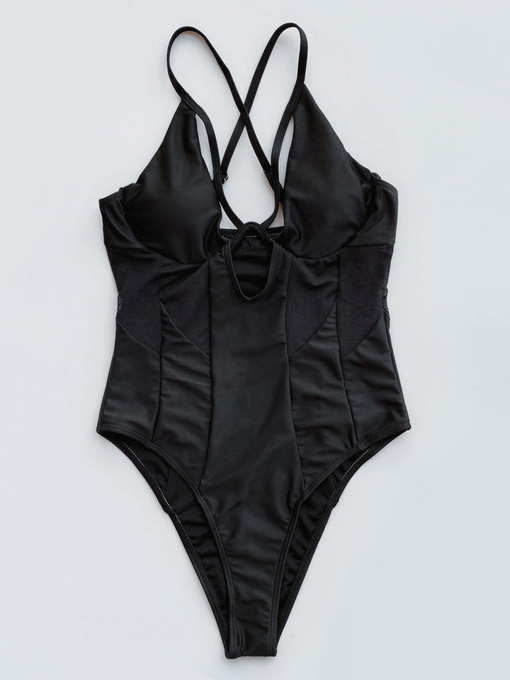 Stilla | Crisscross Spaghetti Strap One-piece Badetøj