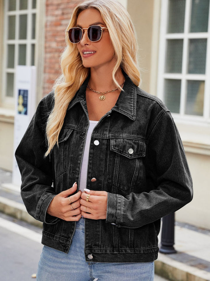 Stilla | Kravehals Denim Jakke