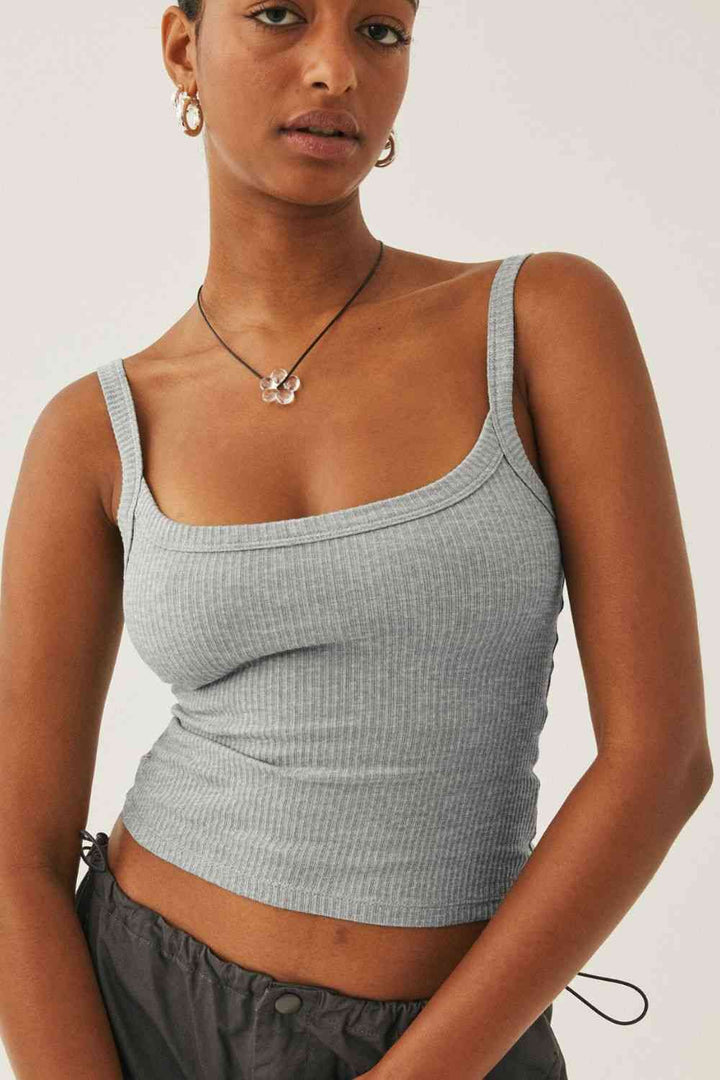 Stilla | Dine Drømme Ribbet Cropped Cami
