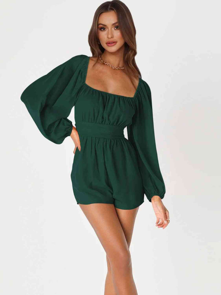 Stilla | Bag Smoked Ballonærme Romper