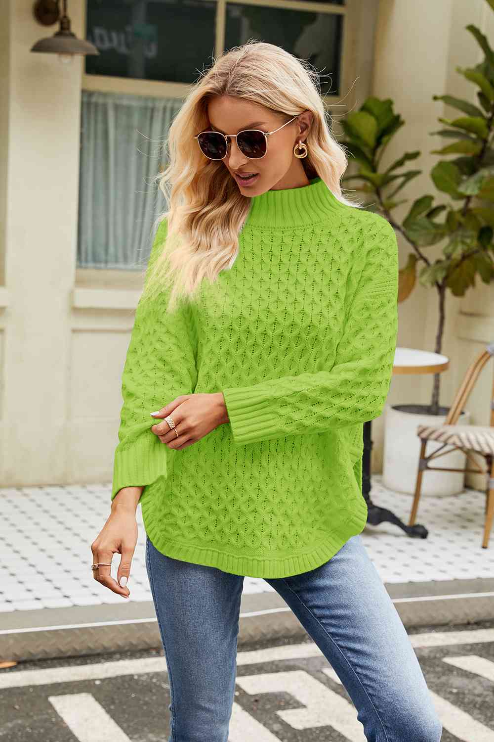 Stilla | Langærmet Mock Neck Sweater