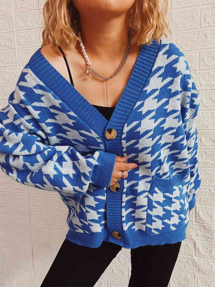 Stilla | Knap Front Cardigan Med Lommer