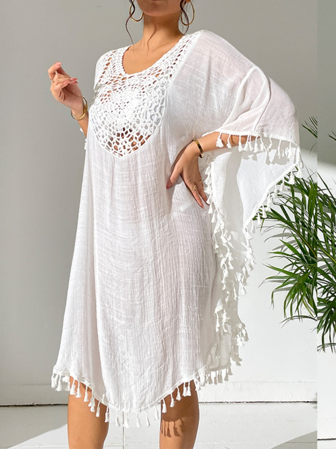 Stilla | Cutout Scoop Neck Cover-up Kjole