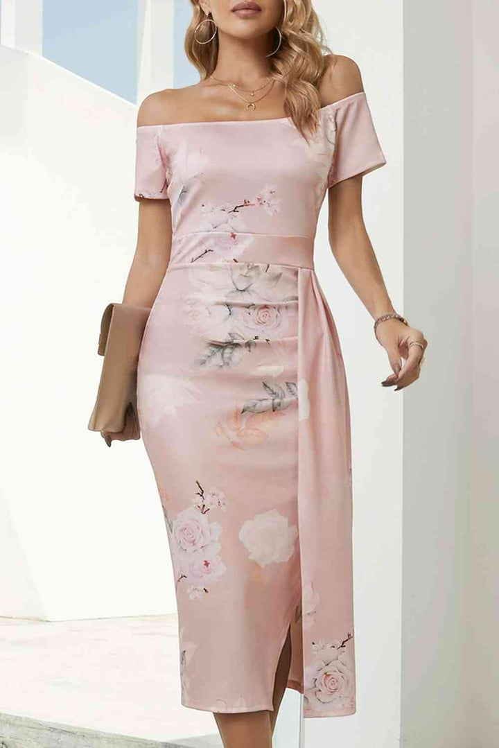 Stilla | Off-shoulder Split Kjole