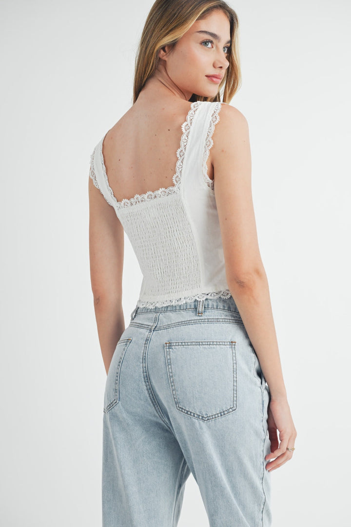 Stilla | Plisseret Frontdetalje Lige Jeans