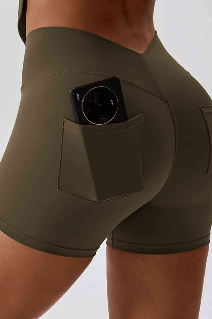 Stilla | Talje Baglomme Sport Shorts