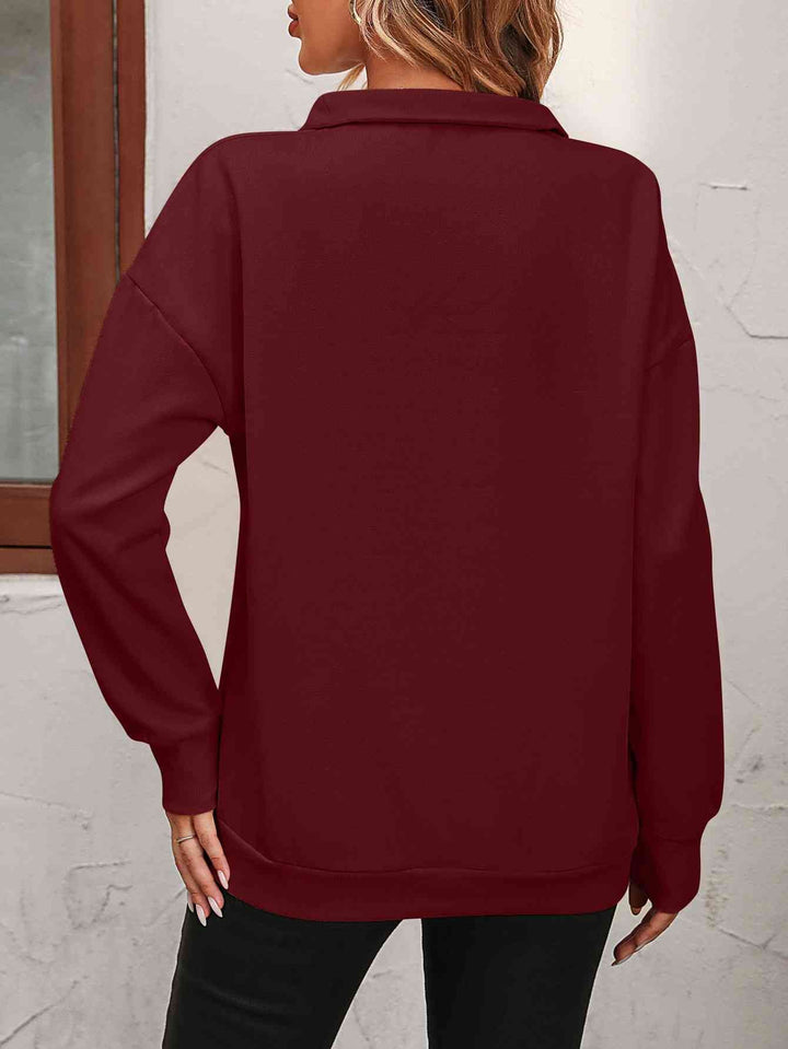 Stilla | op Droppet Skulder Sweatshirt