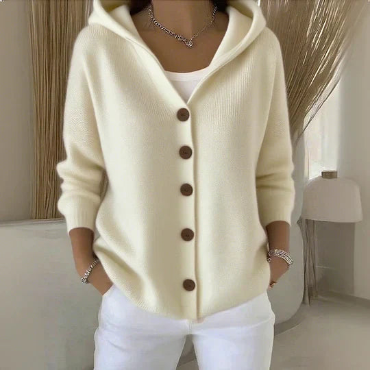 Stilla | Hoodie-Cardigan med Knapper